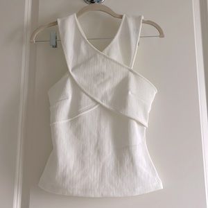 White Sleeveless Top